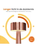Classic Tafellamp Oplaadbaar - 21cm - LED
