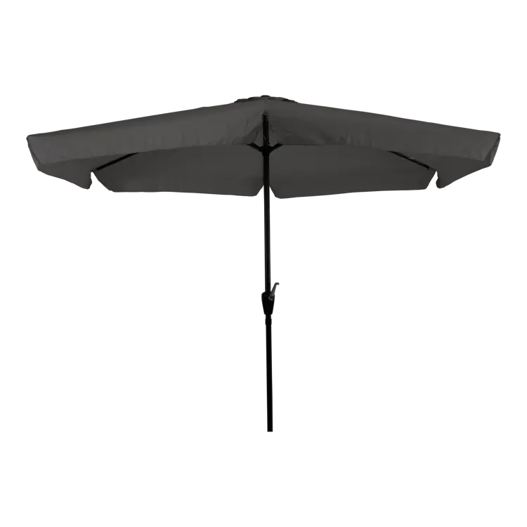 CUHOC Stokparasol Grijs Ø3m met Volanten
