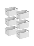 Sigma home - Opbergbox - 13L wit - 6-delig