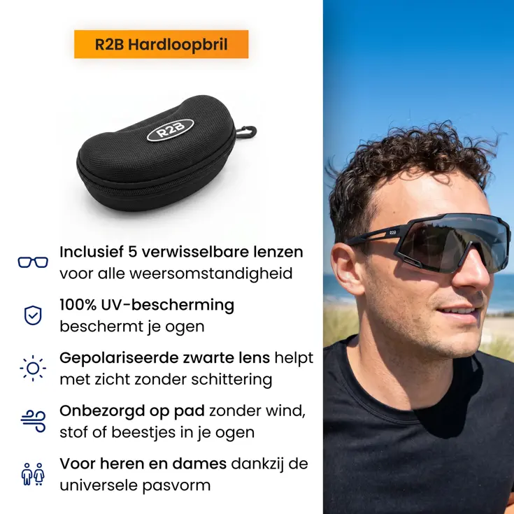 Sport Zonnebril met 5 Verwisselbare Lenzen