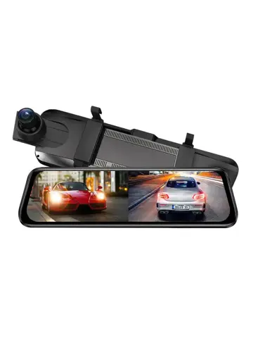 AR09 4K 2CH Full Mirror Wifi Touch dashcam