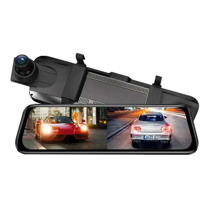 AR09 4K 2CH Full Mirror Wifi Touch dashcam