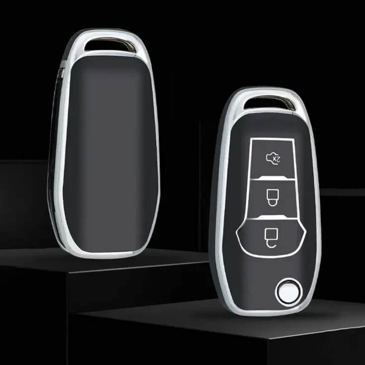 TPU Sleutelhoesje voor Ford zwart F3