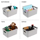 Sigma home - Opbergbox - 5L grijs - 6-delig