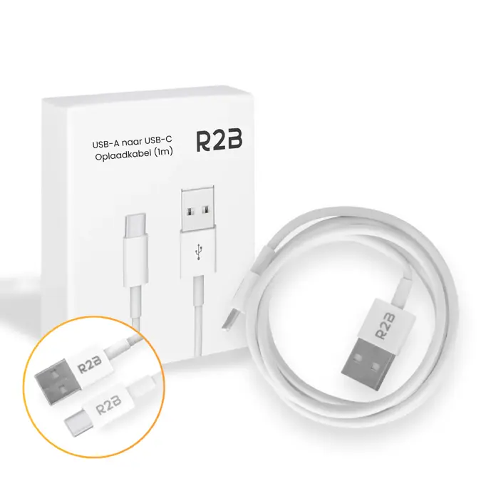 R2B USB-A naar USB-C Kabel - 1 Meter