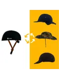 Vizorz SwitchCap fietshelm - Grey woolly cap