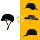 Vizorz SwitchCap fietshelm Grey woolly cap
