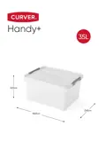 Curver Handy+ Opbergbox - 35L - 3 stuks