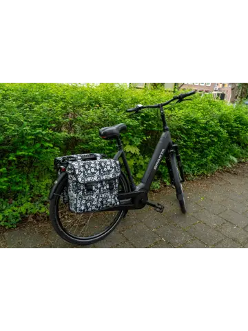 Voltano Dubbele Fietstas Floral Elegance