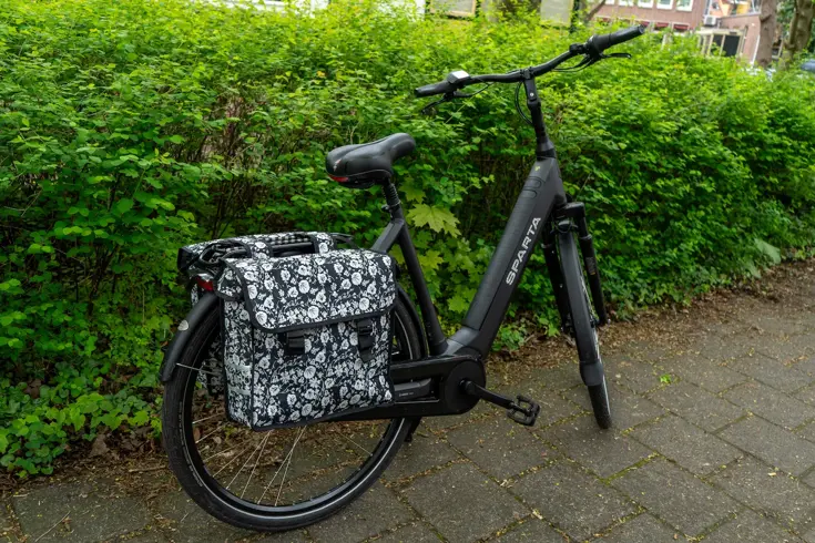 Voltano Dubbele Fietstas Floral Elegance