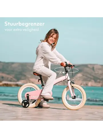 Luxe Kinderfiets 12 inch - 3 in 1 - Loopfiets