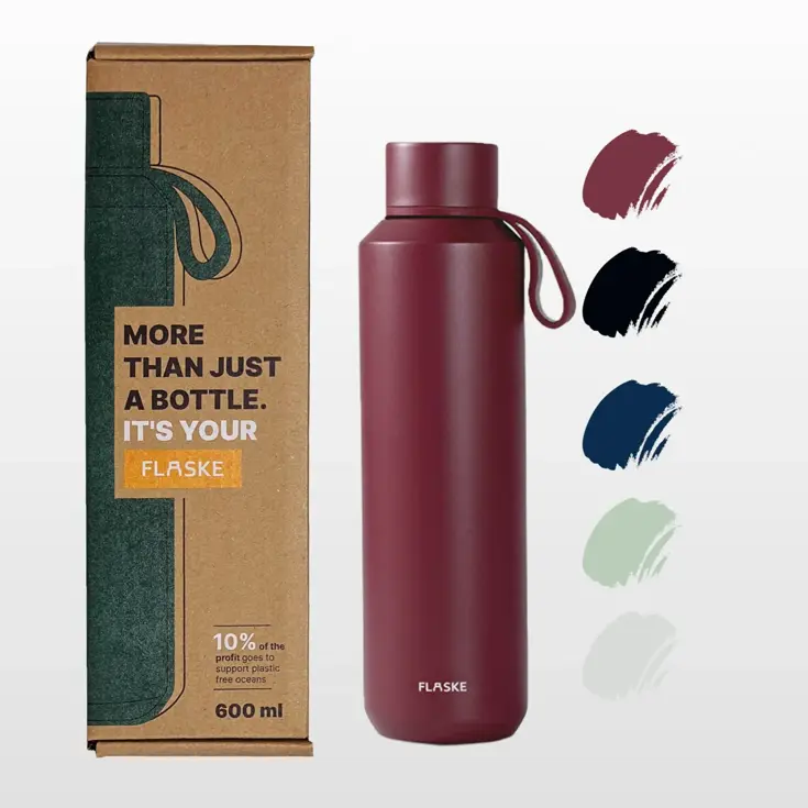 FLASKE 600ML  RVS Drinkfles