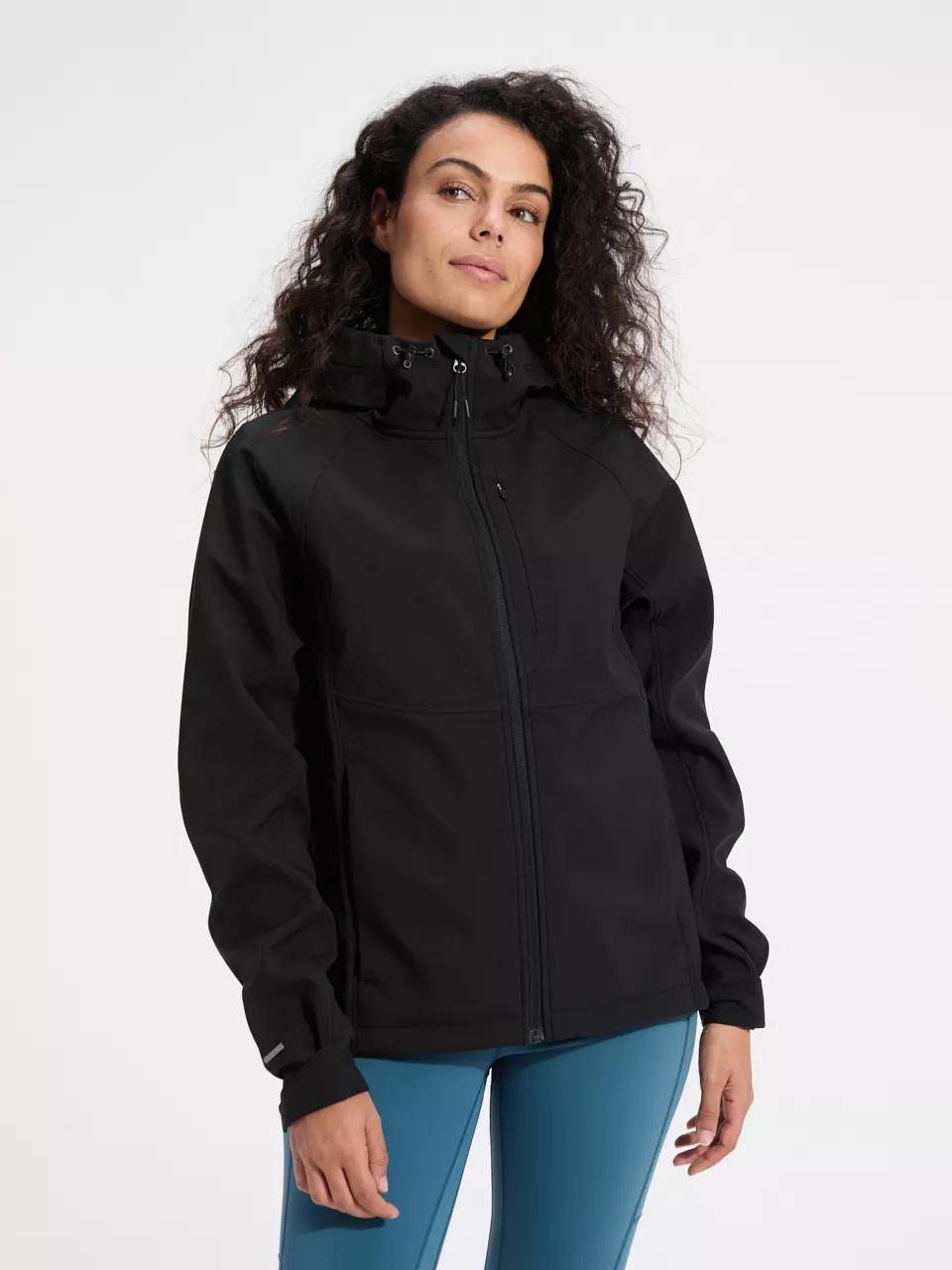 ANWB  Quiches  Softshell jas dames  Human Nature  Zwart   S main product image