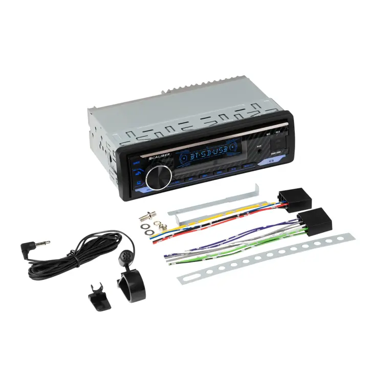1-DIN Bluetooth Autoradio 4x100W Lichtshow