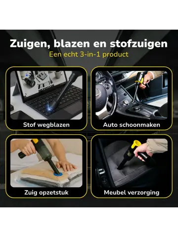 Auto Stofzuiger Draadloos 12V