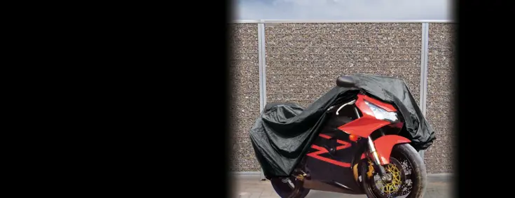 Motorhoes 245x80x145 cm, waterdicht met zak