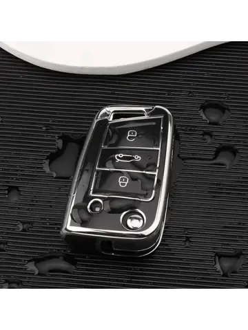 TPU Sleutelhoesje VW - Skoda - Seat Cupra zwart B3