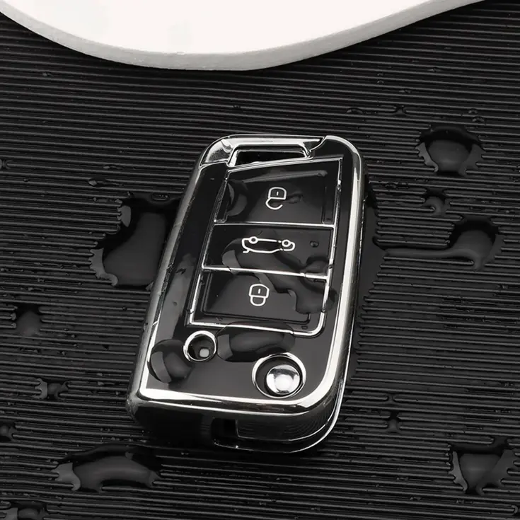 TPU Sleutelhoesje voor Volkswagen zwart B3