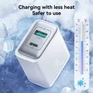2-Poort Adapter USB/USB-C - Wit - Joyroom