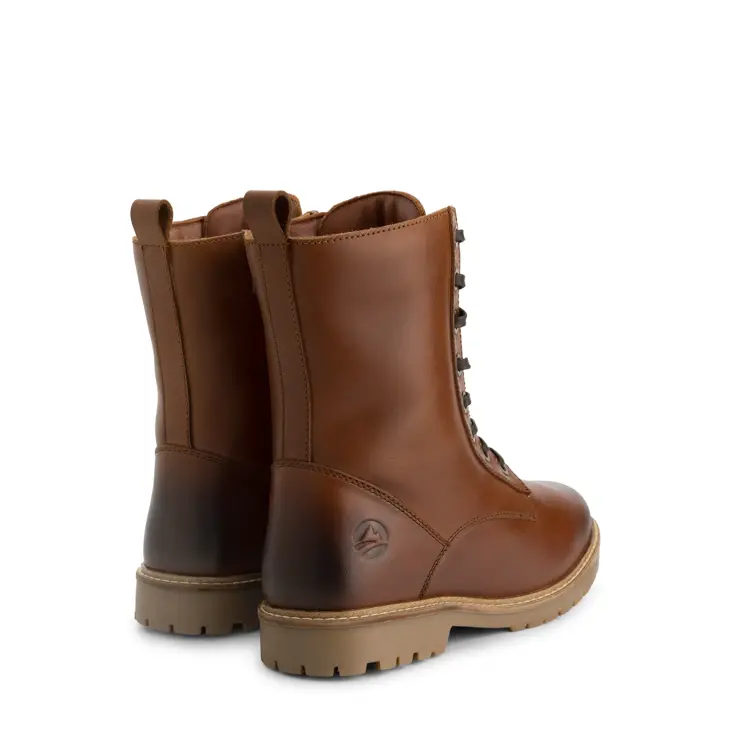 Trysil Dames - Veterboots met rits - Wol gevoerd