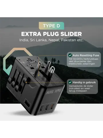 Remodius Wereldstekker PRO Reisstekker