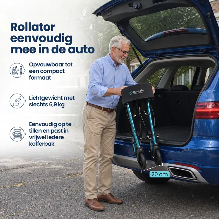 Rollator - Lichtgewicht & opvouwbaar - 6,9 kg