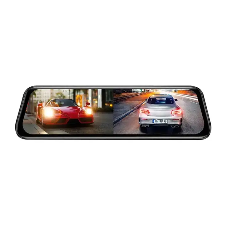 AR09 4K 2CH Full Mirror Wifi Touch dashcam
