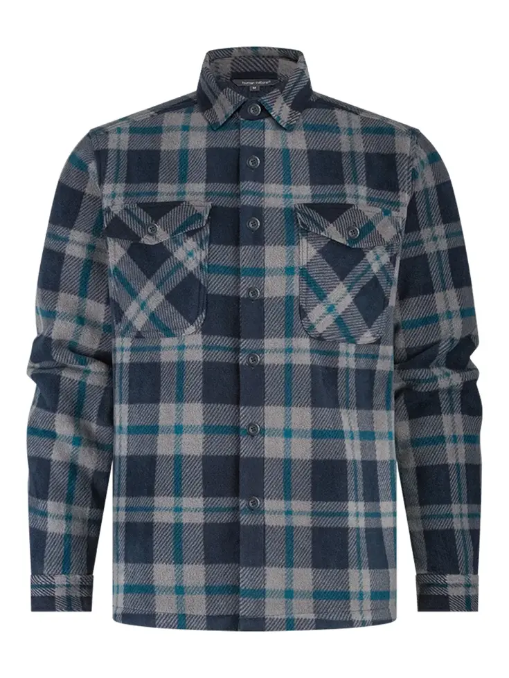 Olev - Gevoerd overshirt heren - Human Nature