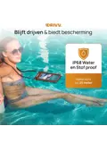 Waterdicht Telefoonhoesje - 6.8" Bruin - Drijvend