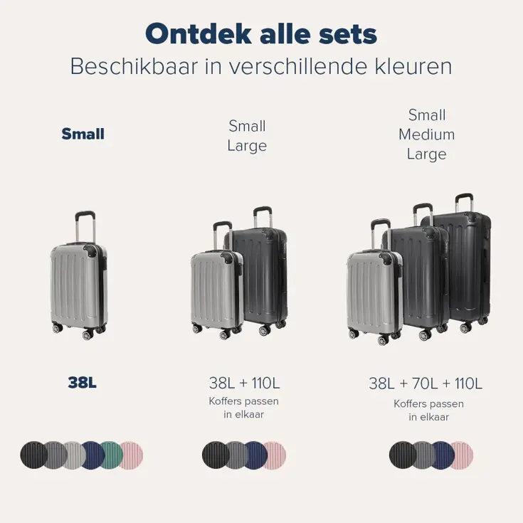 Handbagage Koffer – 38L – Champagne