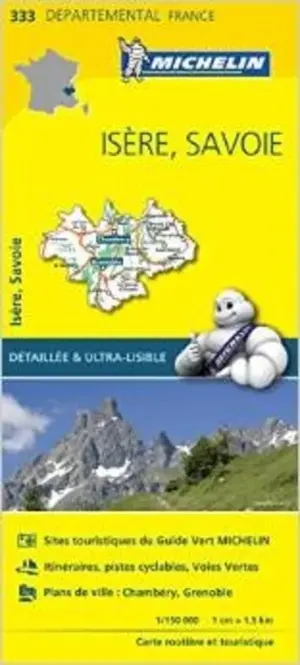 Michelin Local Wegenkaart 333 Isere - Savoie