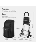 Boodschappentrolley 35L - Trapwielen