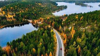 zweden_jamtland_algemeen_autovakantie-scandinavie_bomen_rivier_bergen_shutterstock