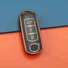 Dutch Shield Sleutelhoesje  Mazda goud A3