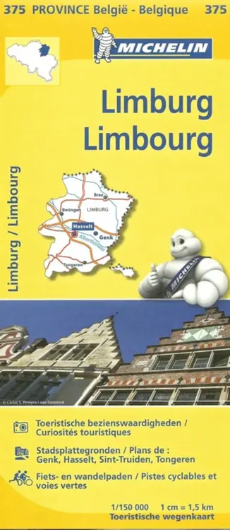Wegenkaart Local 375 Belgisch Limburg
