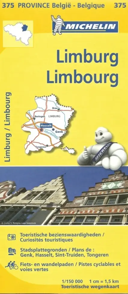 Wegenkaart Local 375 Belgisch Limburg