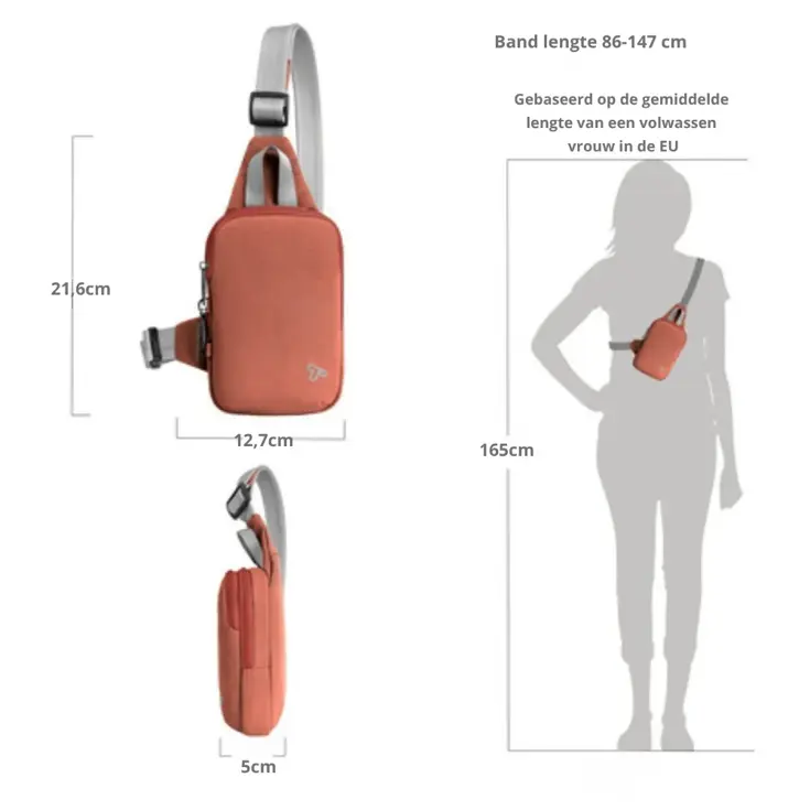 Voyages Anti-diefstal Compact Sling Tas