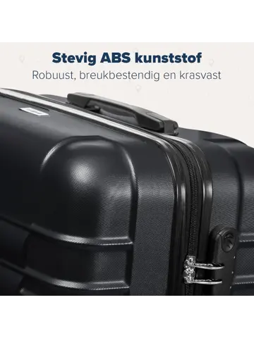 Kofferset – 3 Delig – 38L – Zwart