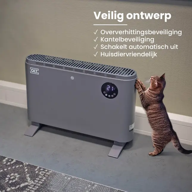 Elektrische Kachel Convector met App