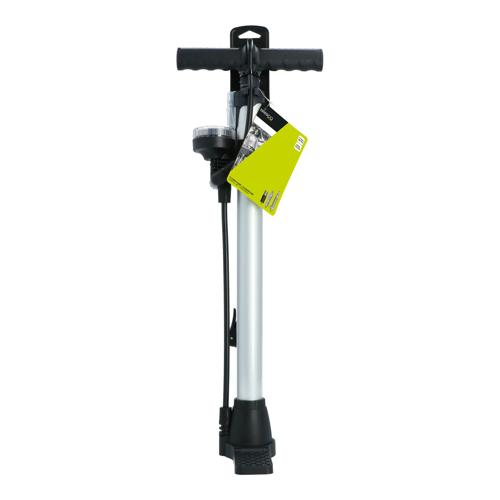 Fietspomp met Manometer en Opklapbare Voetsteunen