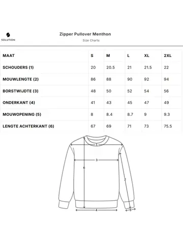 Heren Menthon Zip Pullover