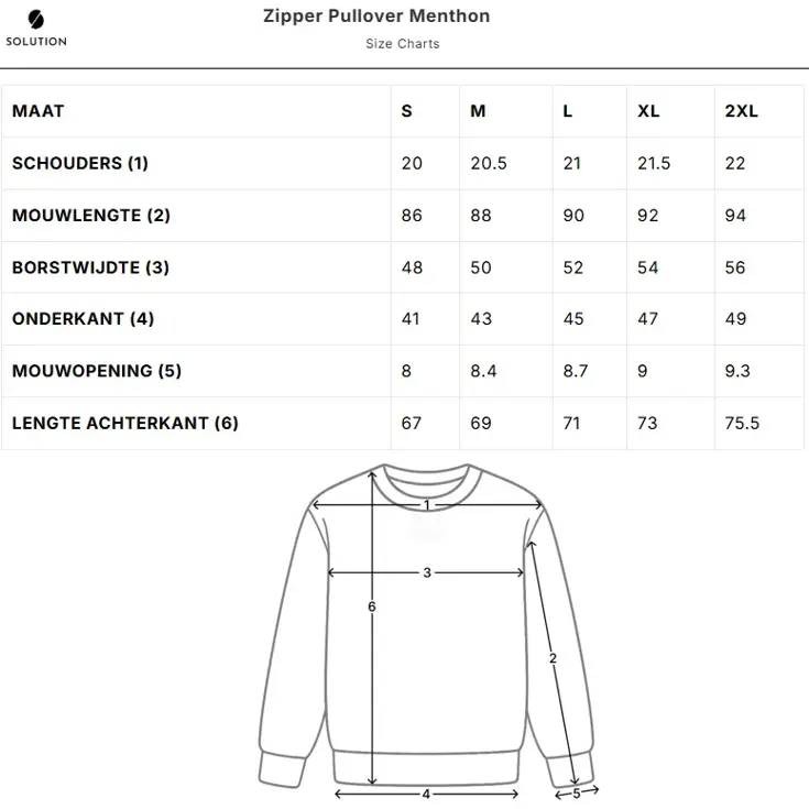 Heren Menthon Zip Pullover