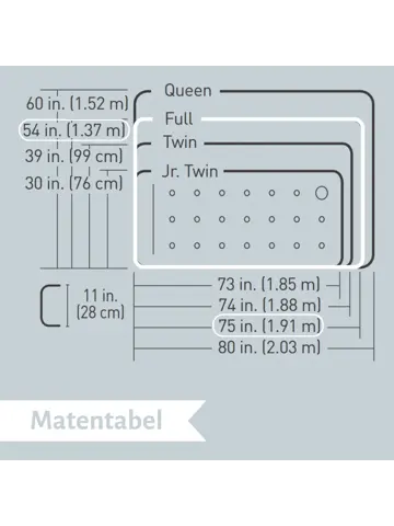 Luchtbed - Bestway - 2P - 137x191 cm + pomp