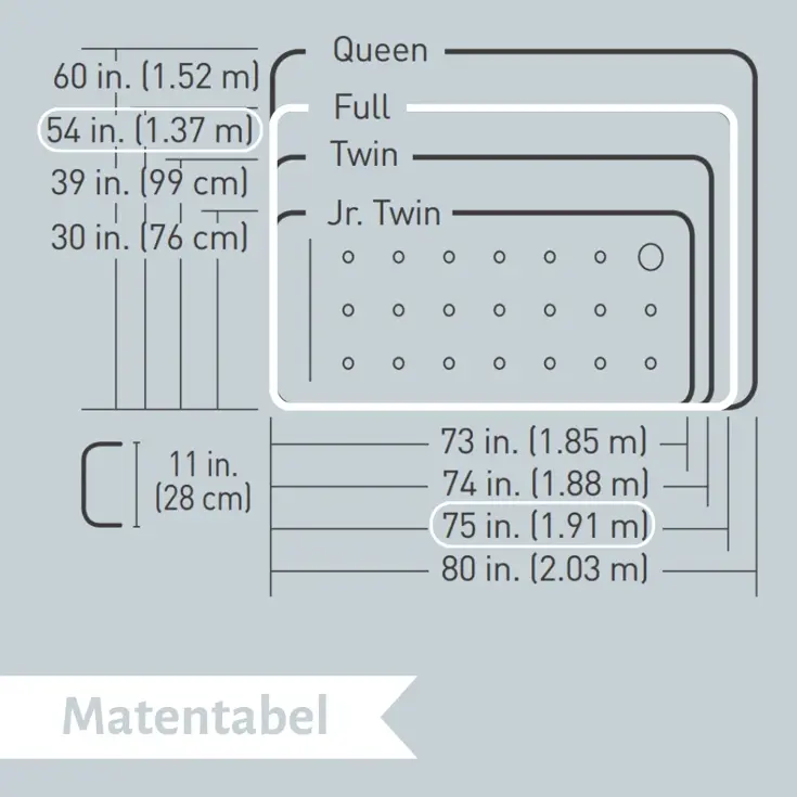 Luchtbed - Bestway - 2P - 137x191 cm + pomp