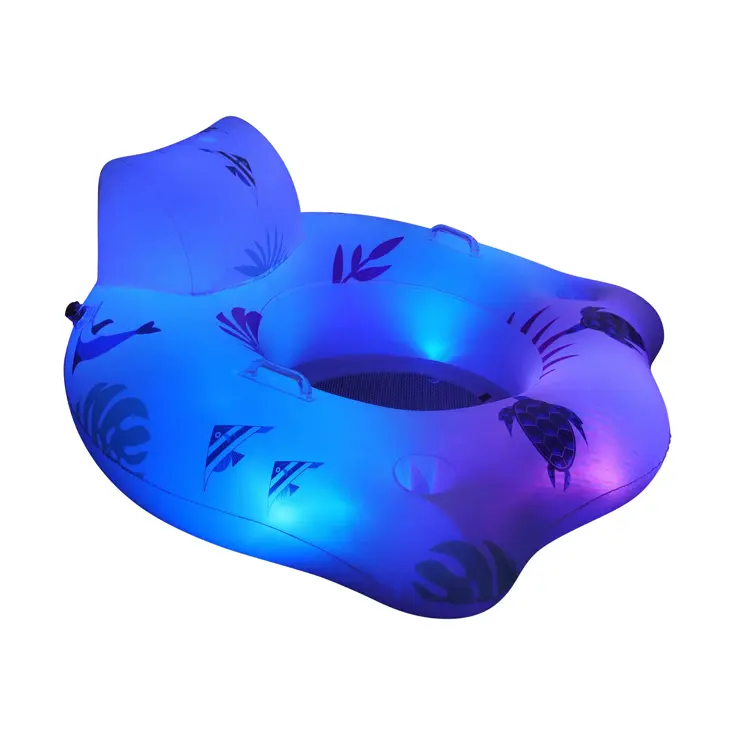 Opblaasbare Solar Sofa met RGB verlichting