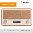 Denver DAB18 Houtlook DAB+/FM radio Bluetooth