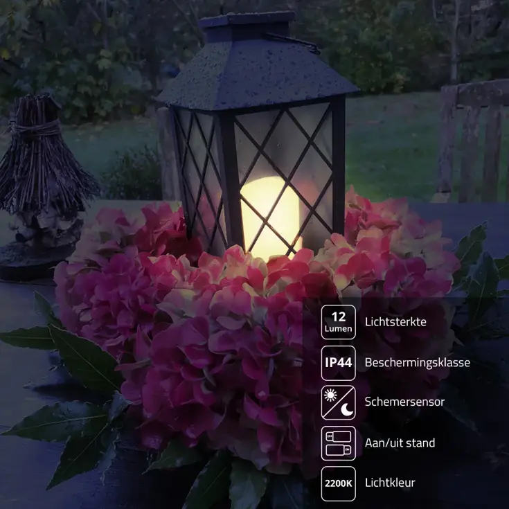 RexTech solarlamp Candle - Set van 3