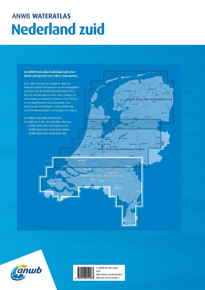 ANWB Wateratlas Nederland Zuid