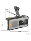 Noodradio Solar Powerbank Opwindbaar