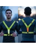 Hardloopvest met verlichting oplaadbaar
